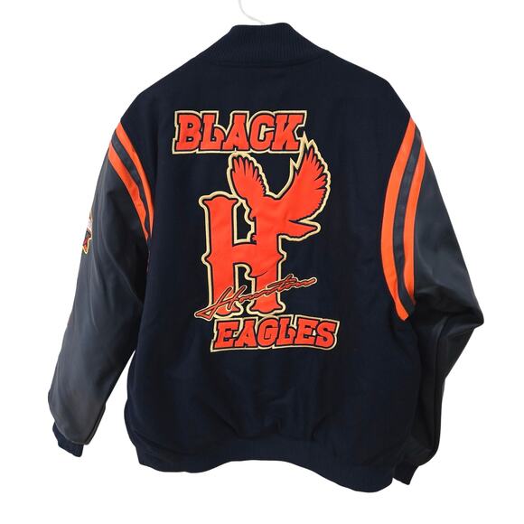 HeadGear Classics Nostalgia Co. Sz 2XL Houston Black Eagles Varsity Jacket - Picture 8 of 9